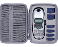 Hard Case voor DYMO LetraTag 100H / LT-100H Plus - Bescherming, Draagbaarheid en Organisatie voor Labelmaker en Labeltapes (Grijs)