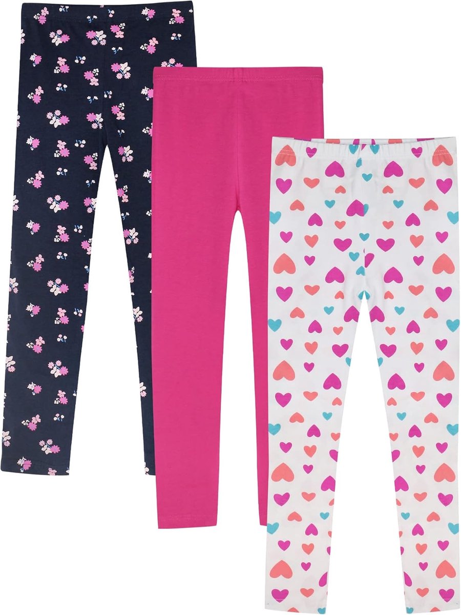 Kinderlegging voor meisjes, schattig patroon, katoen, stretch, 2/3, verpakking 4539