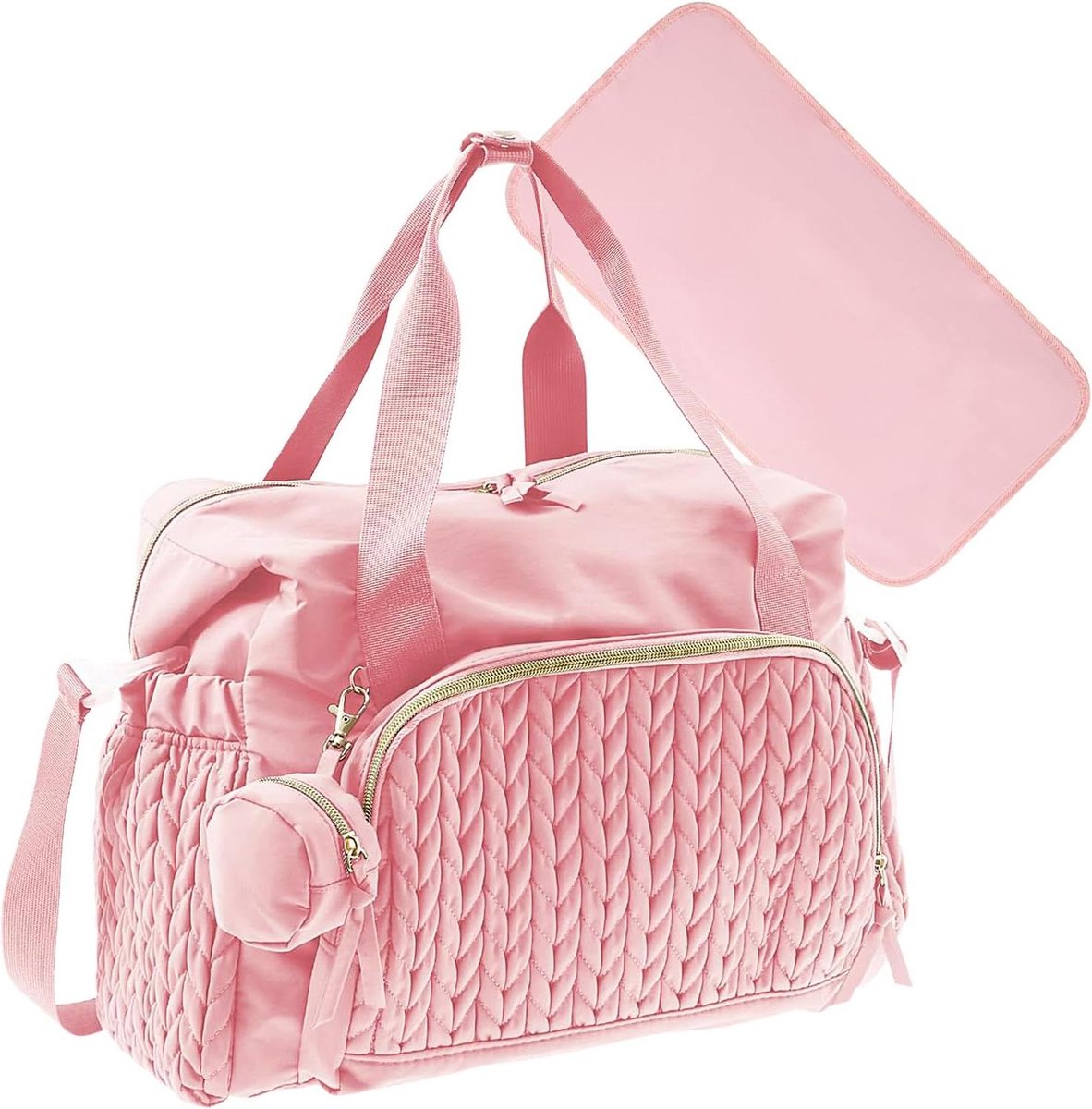 Luier Rugzak - Baby Luiertas - Baby Verzorging - Grote Capaciteit - 45 x 23 x 30 cm - Grijs
