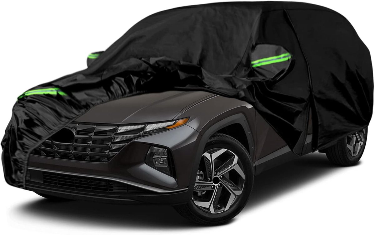 Waterdicht Vervanging voor 2010-2023 Hyundai Tucson/N-line SU, Autohoes Autozeil Ademend Stofdicht, Auto Afdekking, UV-bestendige Volledige Garage, Regen Sneeuw Zon Stofbescherming | Autodekzeil voor buiten, volledige garage