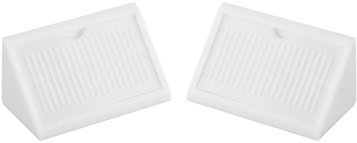 Map 42 mmx20 mmx20 mm, 4 gaten, hoeken, kunststof, zwart, 15 stuks 24 pcs Wit.