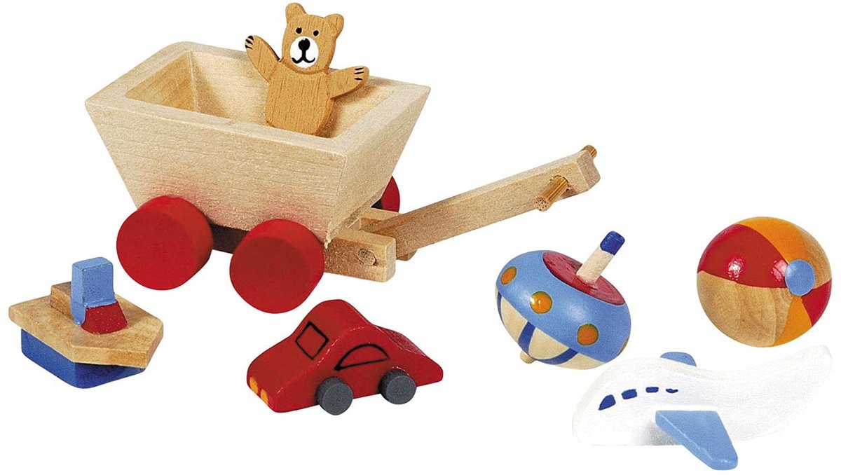 Kinderkamer, 7-delig, poppenhuismeubel