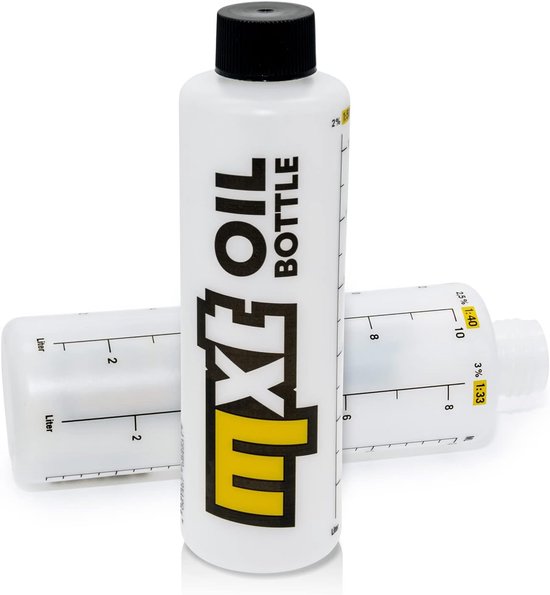 Oliemaatbeker 2-takt - Mengbeker Benzine Olie - Motor Onderhoud - Universeel Toepasbaar - 250 ml - Geel/Zwart — afbeelding 3