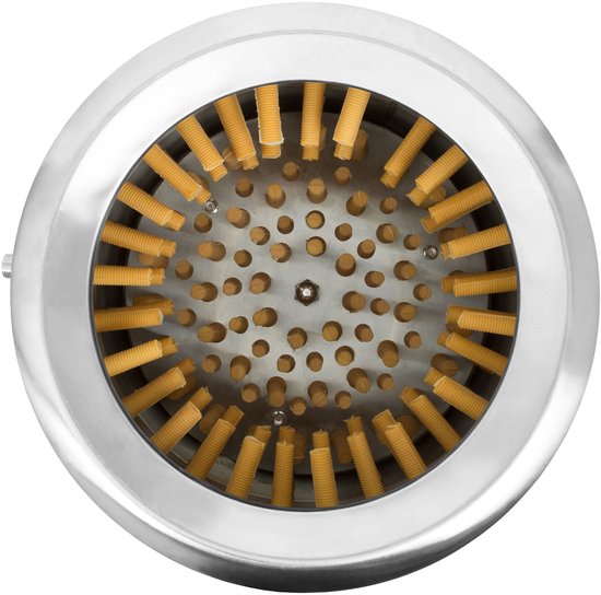 VERTES plukmachine voor pluimvee van roestvrij staal, pluimveeplukmachine met een capaciteit tot 540 kg/u en een vermogen van 1500 watt, 180 plukvingers, plukmachine voor eenden, natte plukmachine, koudwateraansluiting, uitwerpplad van Vertes — afbeelding 3