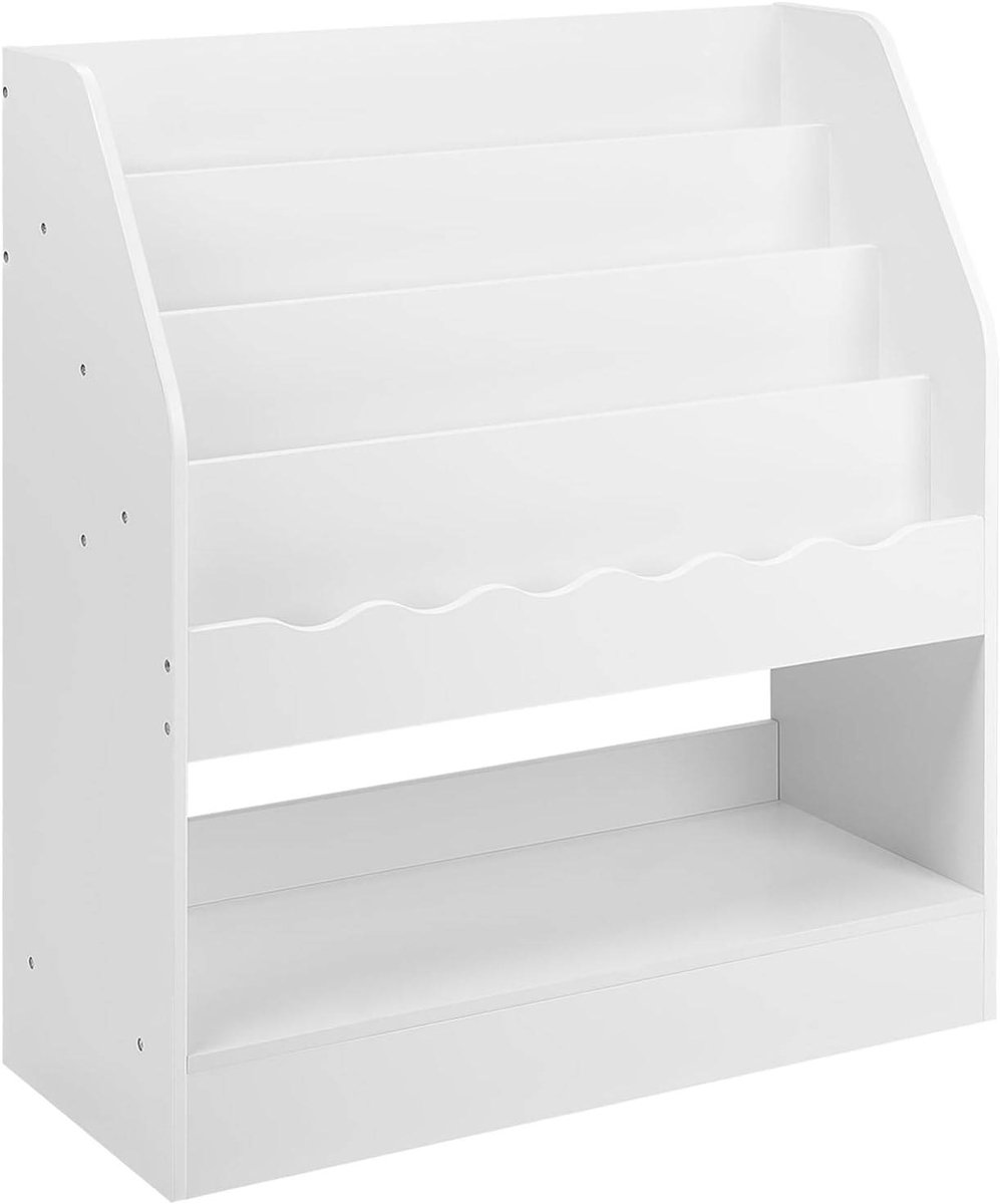 SureDeal® - Kinderboekenplank - Kinderplank - Vakken - Montessori opbergplank - Wit - 70x30x80 cm