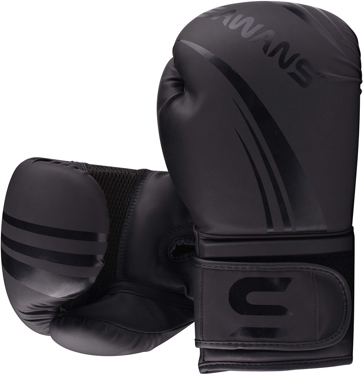 SnelShoppen - Professionele Bokshandschoenen 12 OZ MMA Sparring Kickboksen Muay Thai Vechten Zwart - Ideaal voor Bokszak Training en Sparren