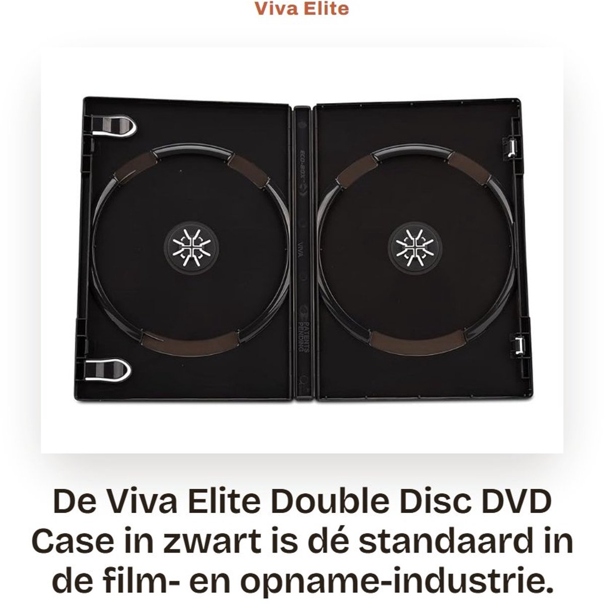 Dailygoods- DVD Case Dubbele Disc - Zwart - Duurzaam Polypropyleen - Transparante Buitencover - Interne Invoegclips - 6-3/4" x 5-5/16" x 1/2 - Dvd Hoes