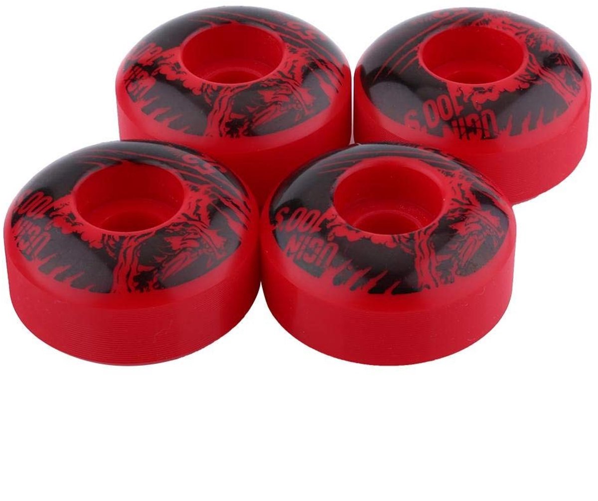Dailygoods- Skateboardwielen 52x30mm - 4 Stuks - Duurzaam PU - Hardheid SHR-100A - Geschikt voor Ruw Terrein - Fijn Vakmanschap - Longboardwielen