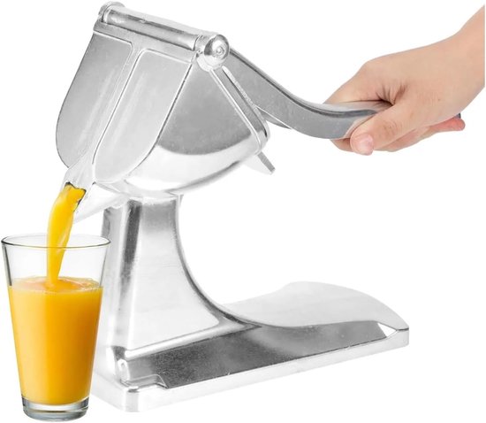 Handmatige Fruitpers - Citrusknijper Keuken - Vers Sap Maken - Ergonomisch Design - 23 cm - Zilver — afbeelding 5