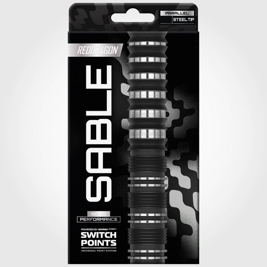 Red Dragon Sable Black Parallel Switch Point 90% - Dartpijlen van Red Dragon — afbeelding 3
