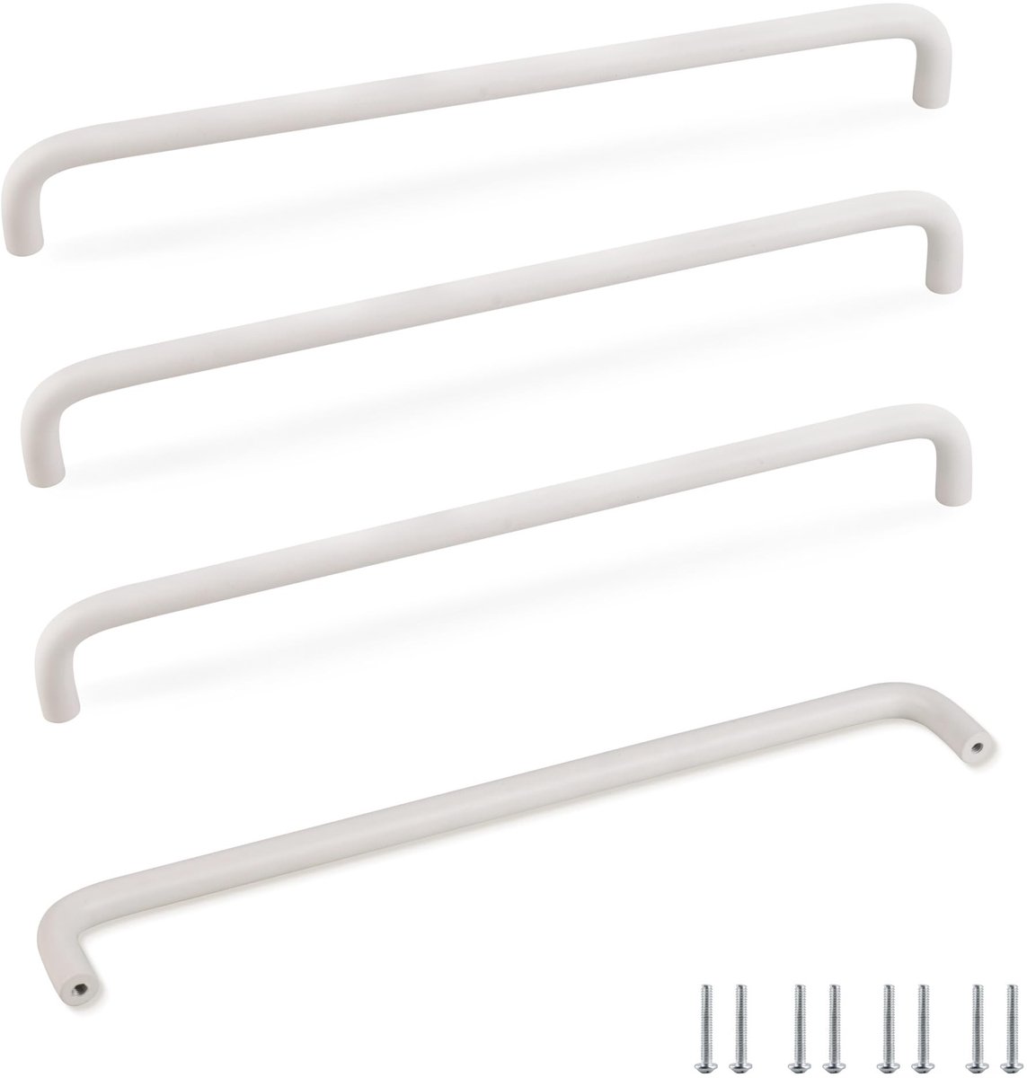 Dailygoods- Meubelgrepen Witte Aluminiumlegering - Deurgrepen - Handgrepen - Ladekast - Garderobe - Gatafstand 320mm - Deurgreep