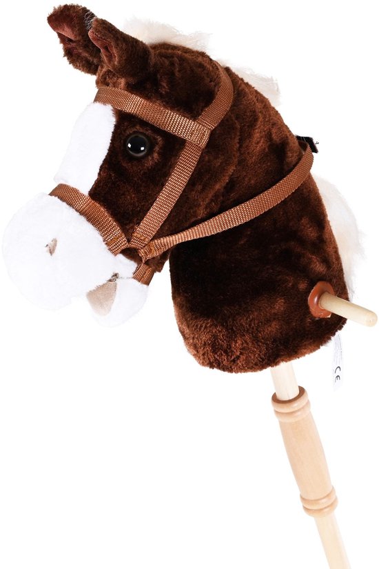 Stokpaard bruin - 95 cm - hobby horse - met geluid — afbeelding 5