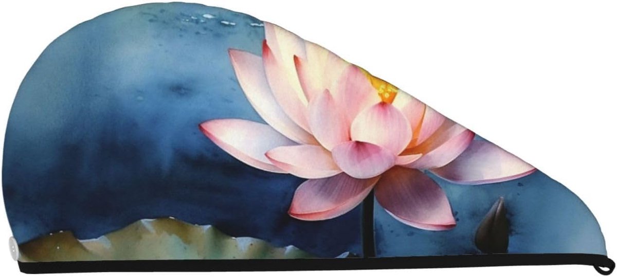 Haardrogende Cap - Haar Tulband - Natte Haren Drogen - Snel Absorberend - 64 x 26 cm - Zwart