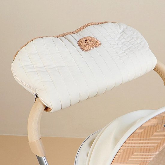 Kinderwagen Handschoenen - Mouwen voor kinderwagen - Bescherming tegen kou - Winddicht en warm - 40x20cm - Zwart — afbeelding 2
