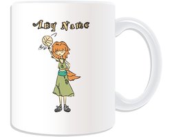 Gepersonaliseerde Mok - Unieke Mok - Cadeau Geven - Eigen Tekst - 325 ml - Wit