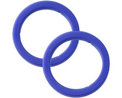 Dailygoods- Filterhouder - 2 Stuks - Voedselveilige Siliconen Afdichtingen - E61 Zetgroep - BPA-vrij - Duurzaam - Luchtdicht - Buitendiameter 73 mm - Espressokoffiefilter