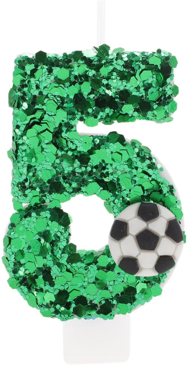 Dailygoods- Verjaardagskaarsen nummer 5 - Voetbalverjaardagskaarsen