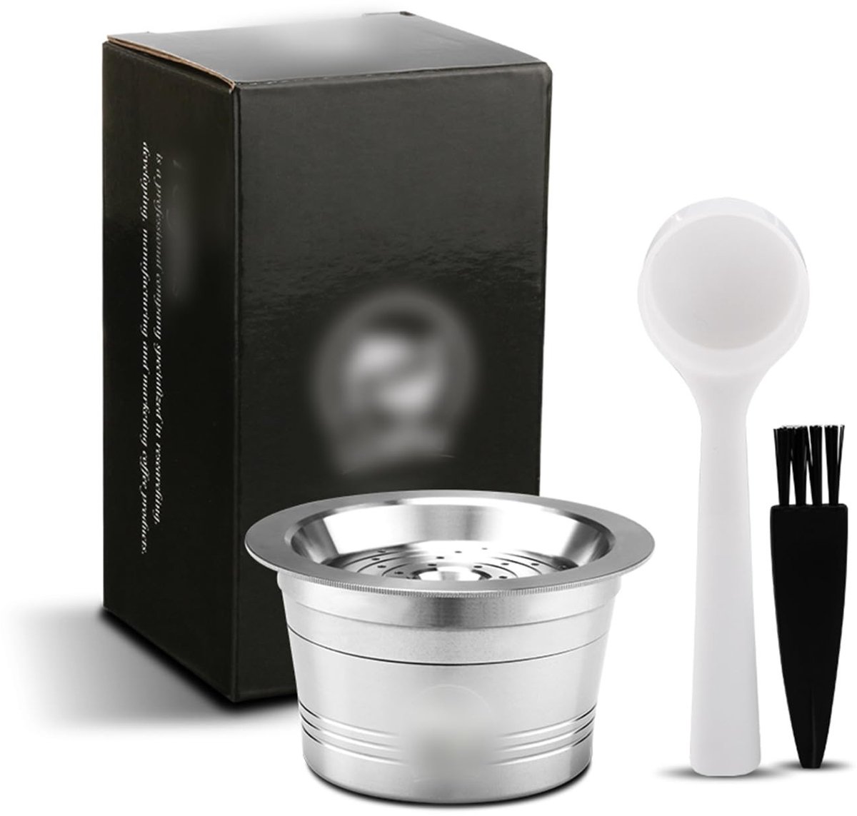Dailygoods- Koffiecapsules Herbruikbaar - Roestvrij Staal - Universeel - Compatibel met Cafissimo - Vaatwasser Veilig - 32x26x46mm - Koffiefilter