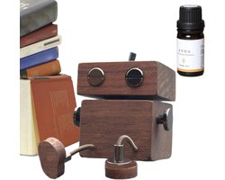 Houten Man Luchtverfrisser - Auto Aromatherapie - Auto Interieur - Dynamische Beweging - 5.7 cm - Houtkleur