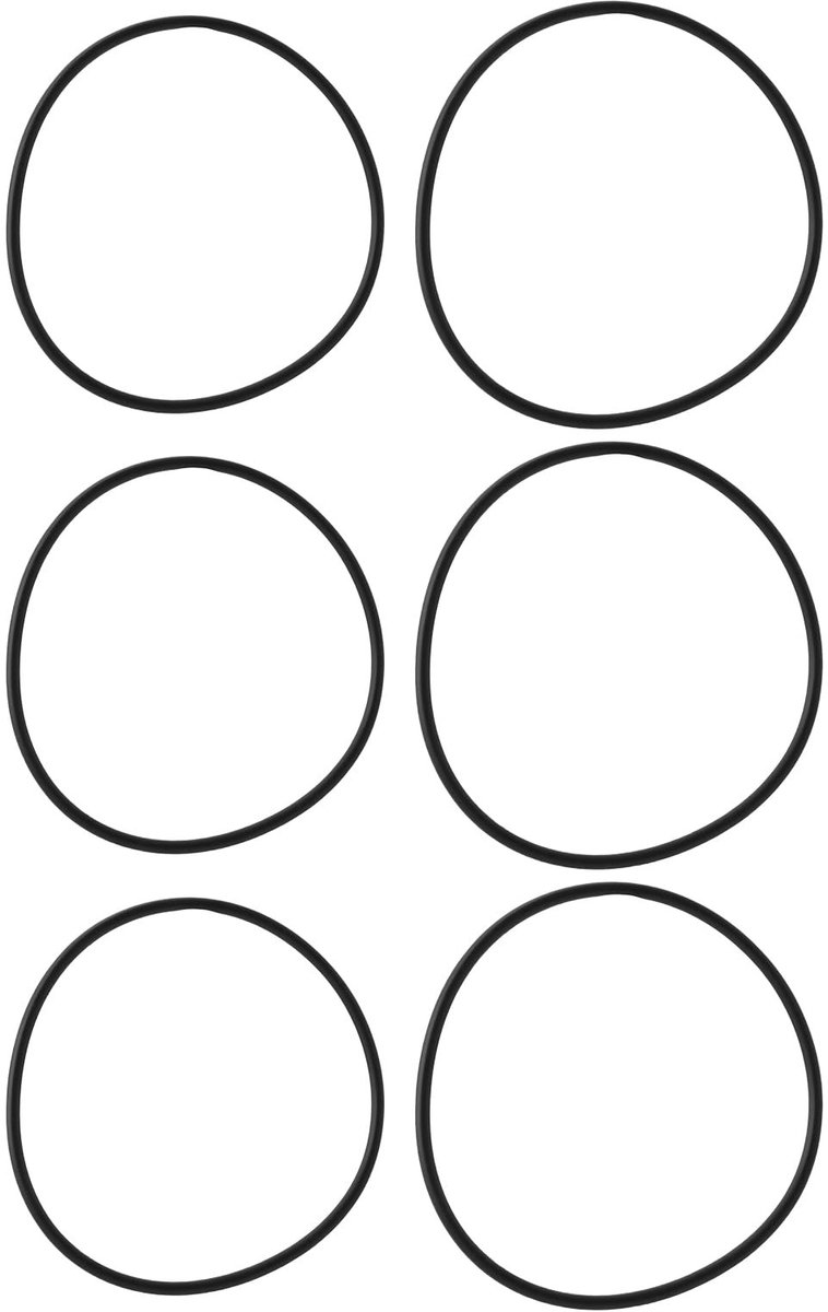 Allecto - Waterfilter O-ringen - Nitril Rubber - 90x3mm 92x3.5mm