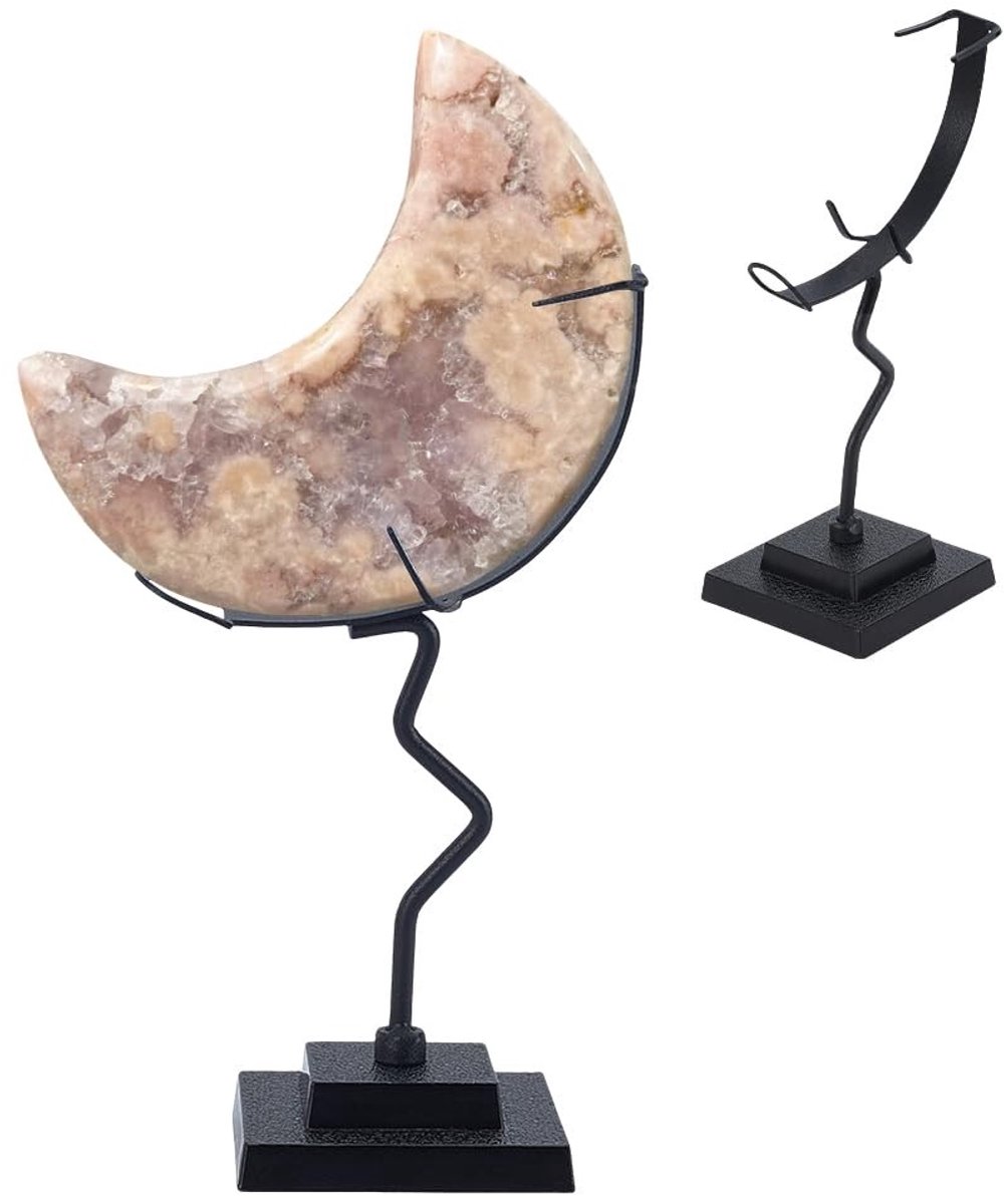 Dailygoods- Kristallen Bolhouder Maanvormig - Display Standaard