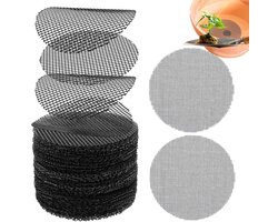 Dailygoods- Drainagerooster 10 cm - 100 Stuks - Kunststof Netmat - Herbruikbaar - Verbeterde Drainage - Voorkomt Grondverlies - Potnet