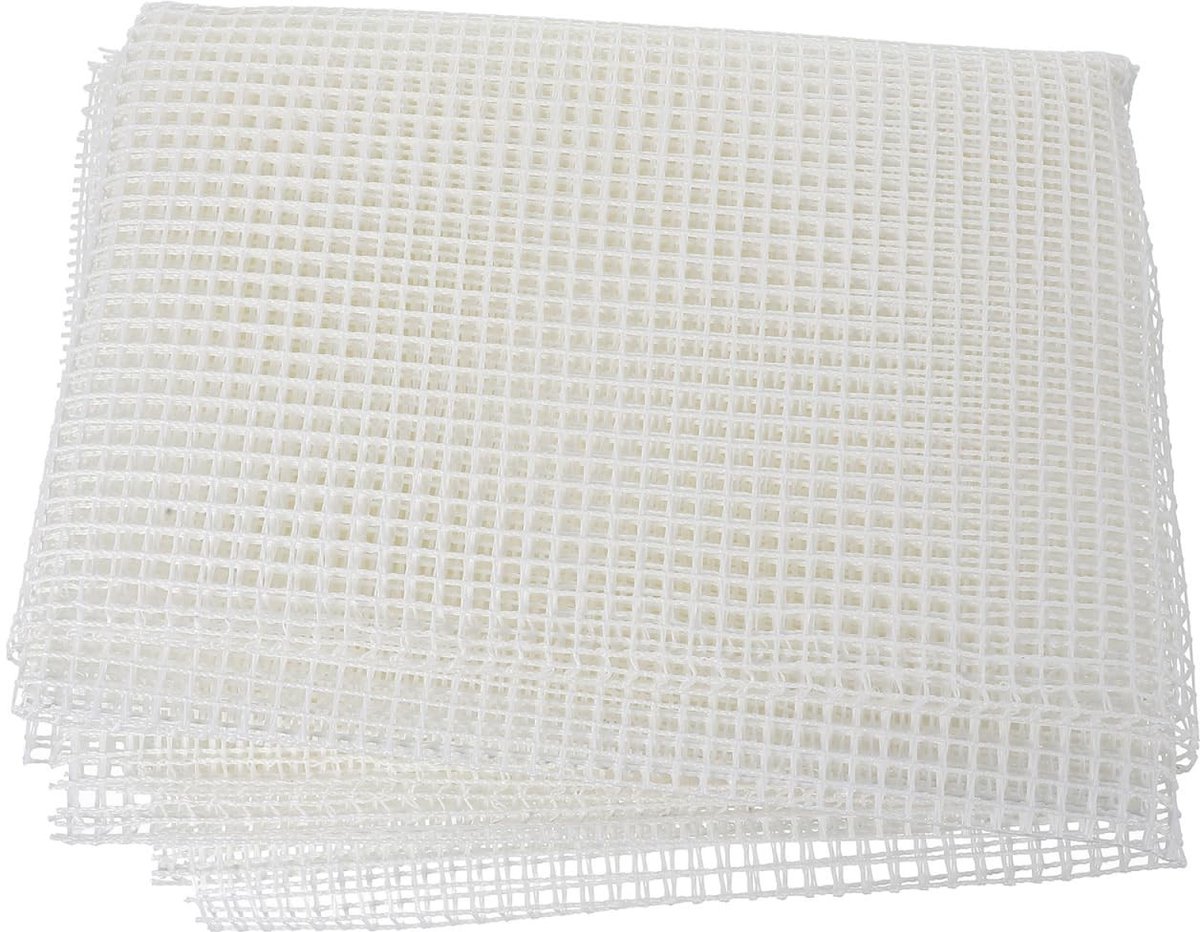 Dailygoods - BESPORTBLE tapijt haken gaas doe-het-zelf tapijt maken tapijt oog mesh ambachtelijke blad voor borduurwerk ambachten decoratie 150 x 100 cm wit