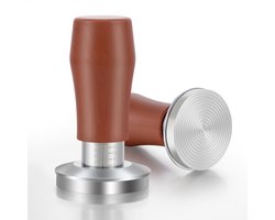 Dailygoods- Espressostamper 54 mm - Roestvrijstalen Koffiestamper - Dubbel Veermechanisme - Ergonomische Handgreep - Consistente Extractie - Optimale Druk - Koffietamper