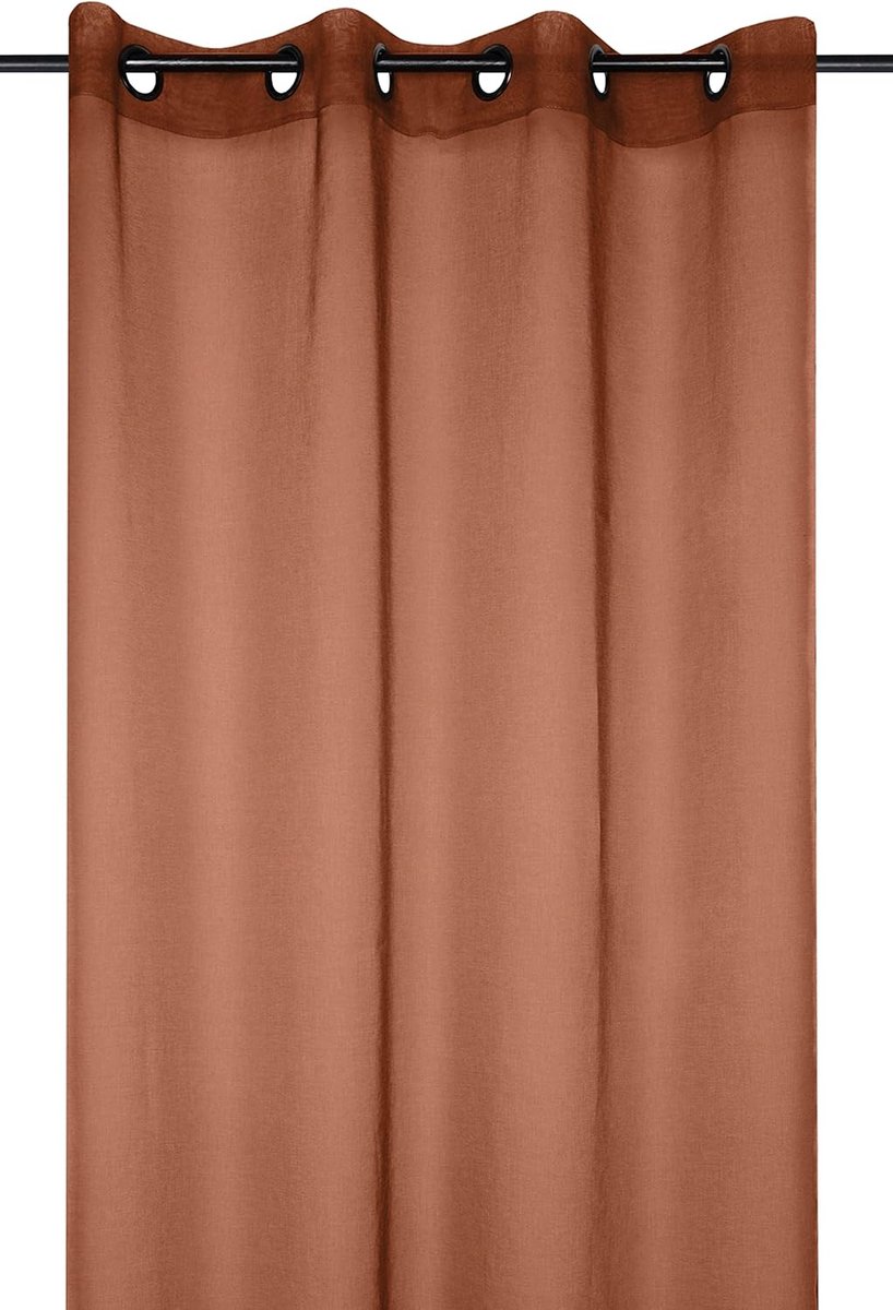 Gordijn - Raambekleding - Licht Filteren - Klaar voor Gebruik - 135 x 260 cm - Terracotta