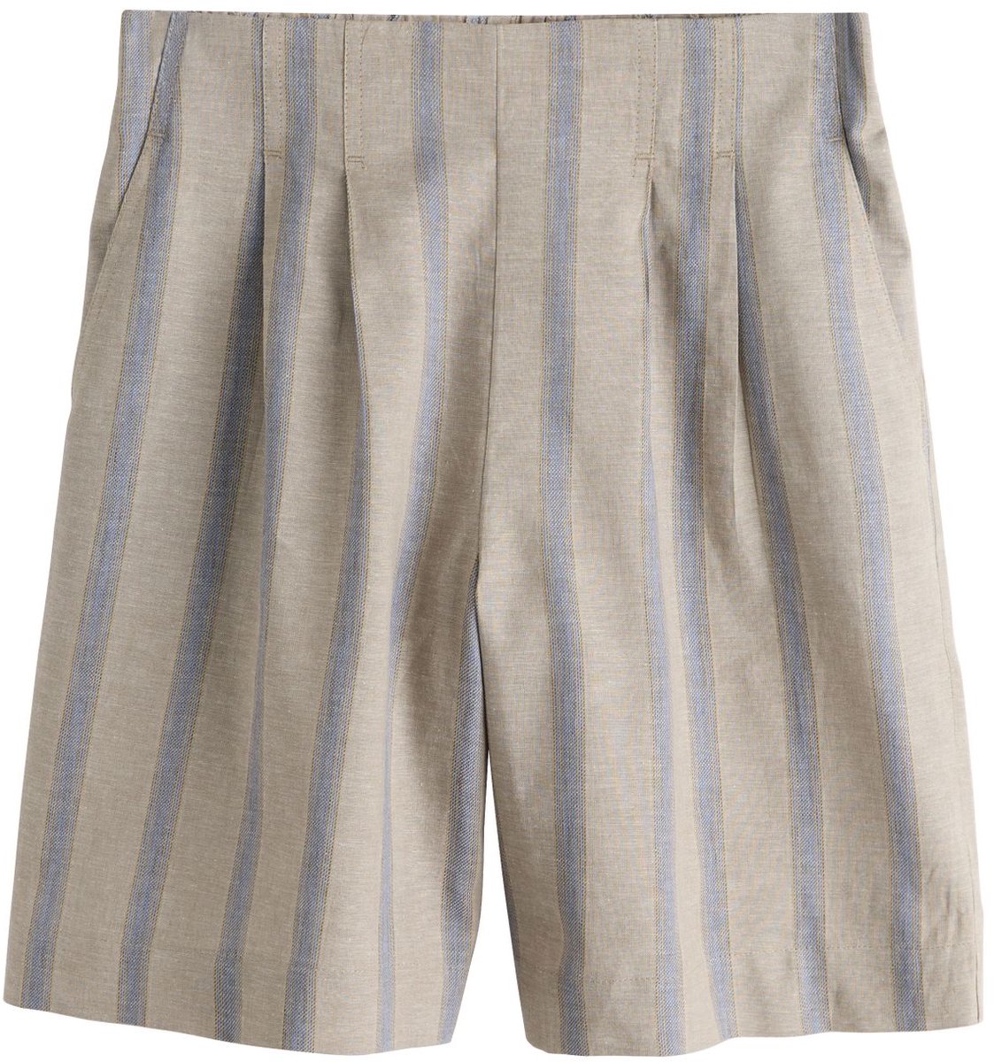 Next - Dames - N. Premium bermuda van linnenmix - Blauw
