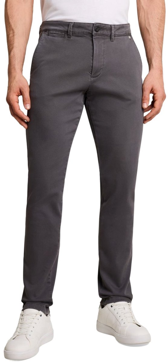 Tom Tailor Heren Chino Broek slim Grijs 33W / 30L Volwassenen