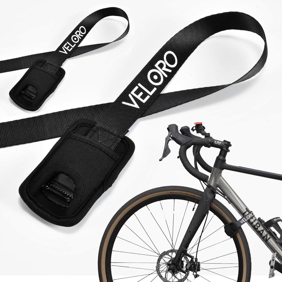 Spanbanden met pad - Sjorbanden set - Veilig laden - Beschermende bekleding - 2 x 35 cm - Zwart