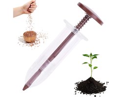 Zaadstrooier Tuin - Zaaihulp Precisie - Efficiënt Zaaien - Ergonomisch Ontwerp - 5.2 cm - Koffie