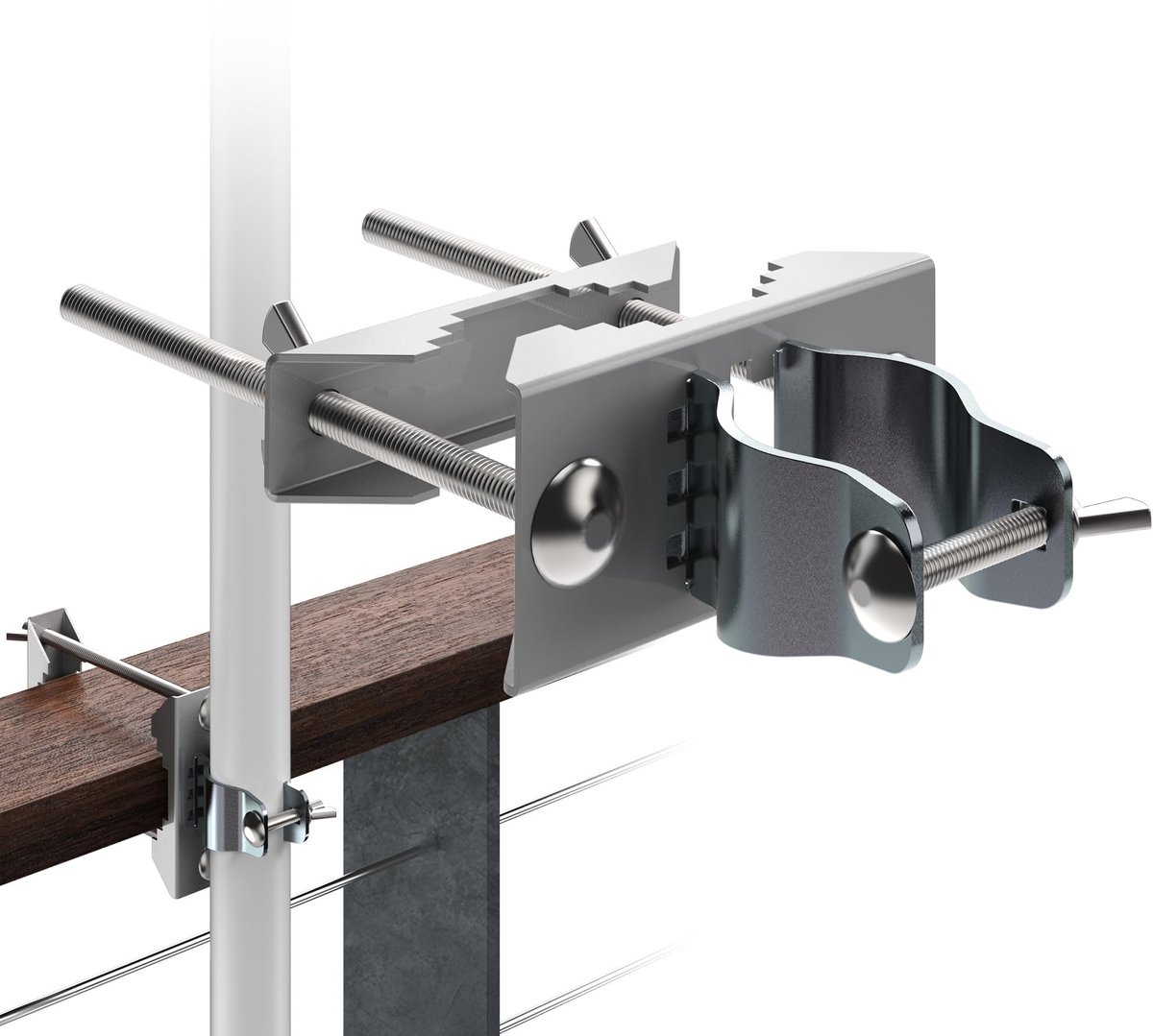 Dailygoods- Parasolhouder Verstelbaar - Parasolhouder Balkon - Ruimtebesparend - Hoge Compatibiliteit - Stevige Grip - Universele Bevestiging - Parasolstandaard