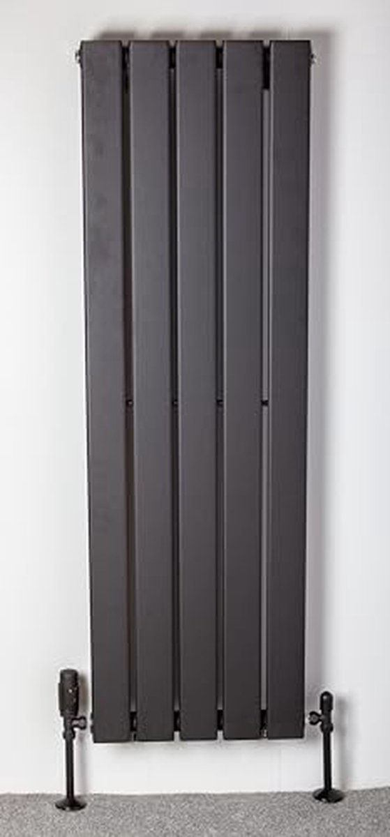 Radiator Kleppen Set - Thermostatisch Paar - Verwarming Regelen - Met Vergrendeling - 15mm x 1/2'' - Zwart