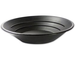 Gouden Pan - Goudzoeker Pan - Goud Panning - Geribbelde Vallen - 14 Inch - Zwart