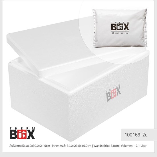 Thermo isolatiebox - Koelbox met batterijen - Voedsel transport - Vaatwasserbestendig - 21.5 liter - Wit van Thermo期开奖 — afbeelding 4