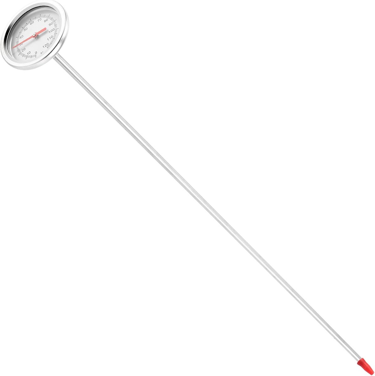 Bodemthermometer - Compostmeter Grond - Compost Meten - Roestvrij Staal - 50 Cm - Zilver