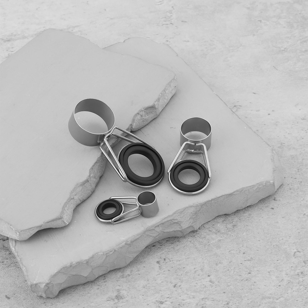 Dailygoods- Hengel Gids Tip Reparatie Kit - 6 Maten 4/5/6/8/11/15/20mm - Roestvrij Staal - Slijtvaste Keramische Ring - Universeel Ontwerp - Geschikt voor Zee Hengel Accessoires - Hengelgids