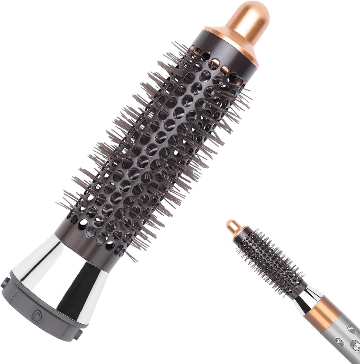 Ronde volumeborstel - Haarstyling opzetstuk - Meer volume creëren - Bespaart tijd en hitte - 20 mm diameter - Goud