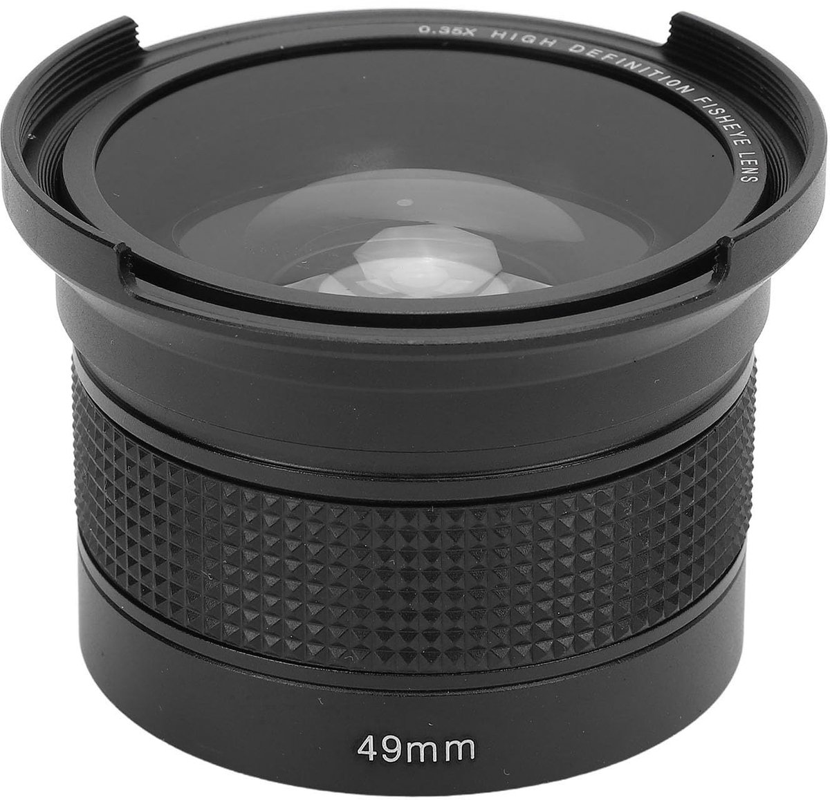 Dailygoods- Fisheye-Lens 0,35x Ultragroothoek - Panoramische Macro-fisheye-Lens - 2-in-1 Afneembare Lens - AF IR-compatibel - Geschikt voor alle soorten fotografie - Groothoeklens