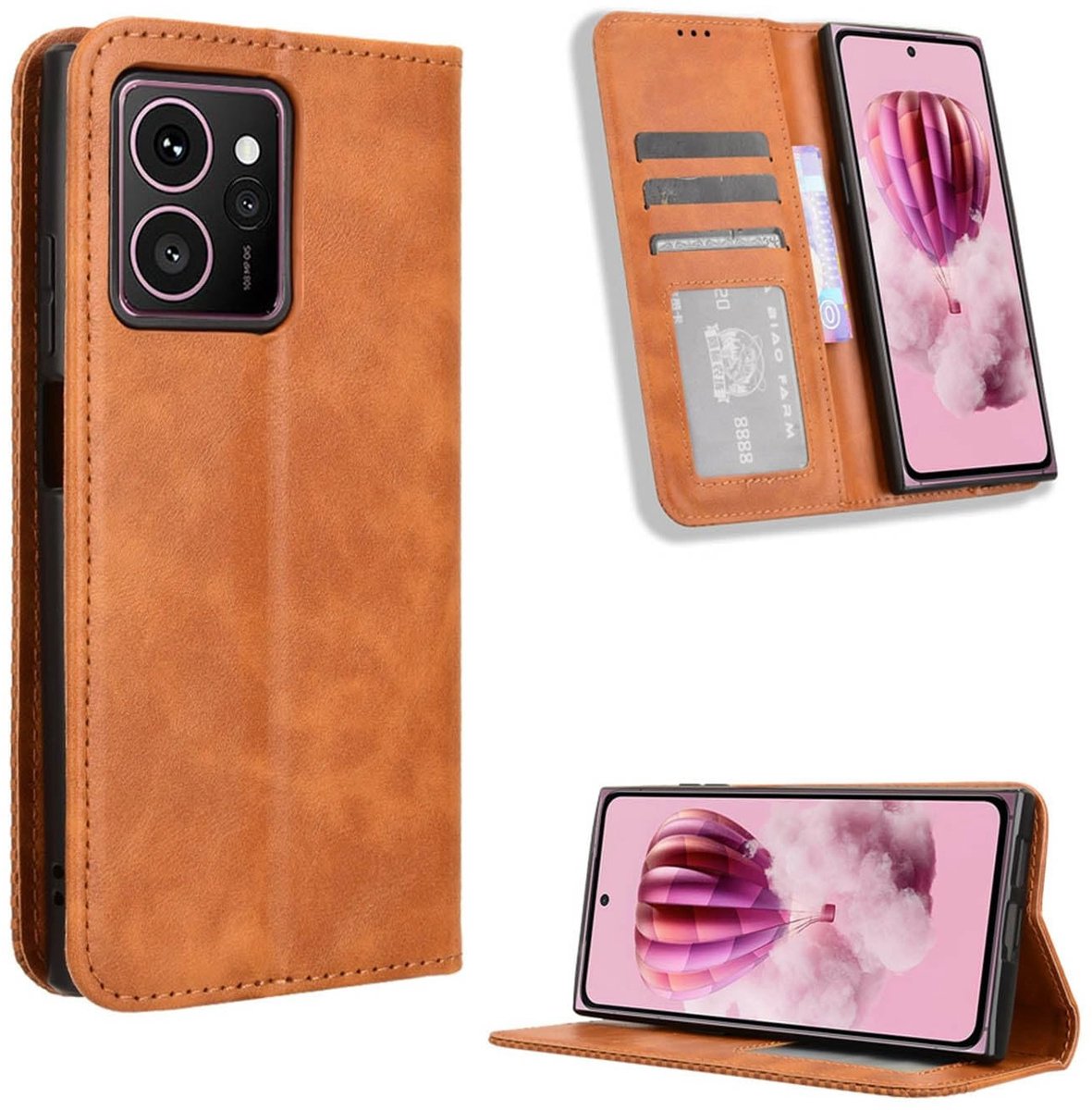 Dailygoods- Portefeuillehoesje Premium PU-leer - HMD Fusion - Shockbestendig - Flip Cover - RFID-blokkeringsfunctie - Kaartsleuven - Telefoonhoes