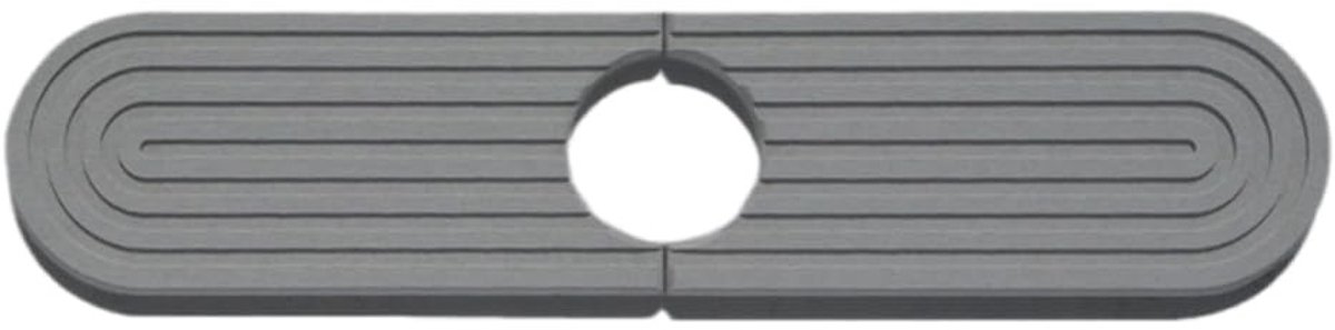 Dailygoods- Spatbeschermer 2-delig - Sneldrogend Diatomeeënaarde - Antislip - Afvoermand - Waterabsorberend - Slijtvast - Afvoermat