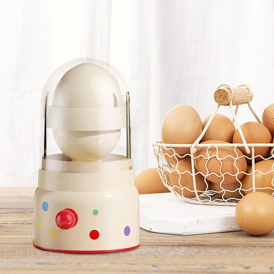 Eiermixer Handmatig - Keuken Accessoire - Snel Mengen - Gouden Mengsel Maken - 9 x 9 x 9 cm - Crèmekleurig — afbeelding 2
