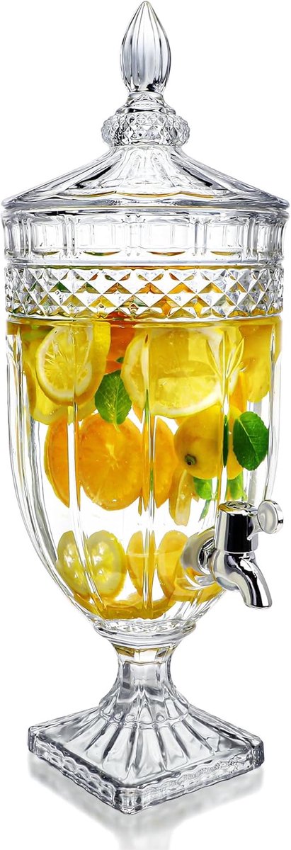 Drank Dispenser - Drank Serveerder - Feestjes Organiseren - Met Kraantje - 5 Liter - Transparant