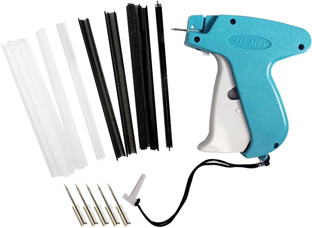 Kleding Tagging Machine - Label Bevestiger - Kleding Repareren - Inclusief Bevestigingsmiddelen - 1000 Weerhaken - Kleurrijk