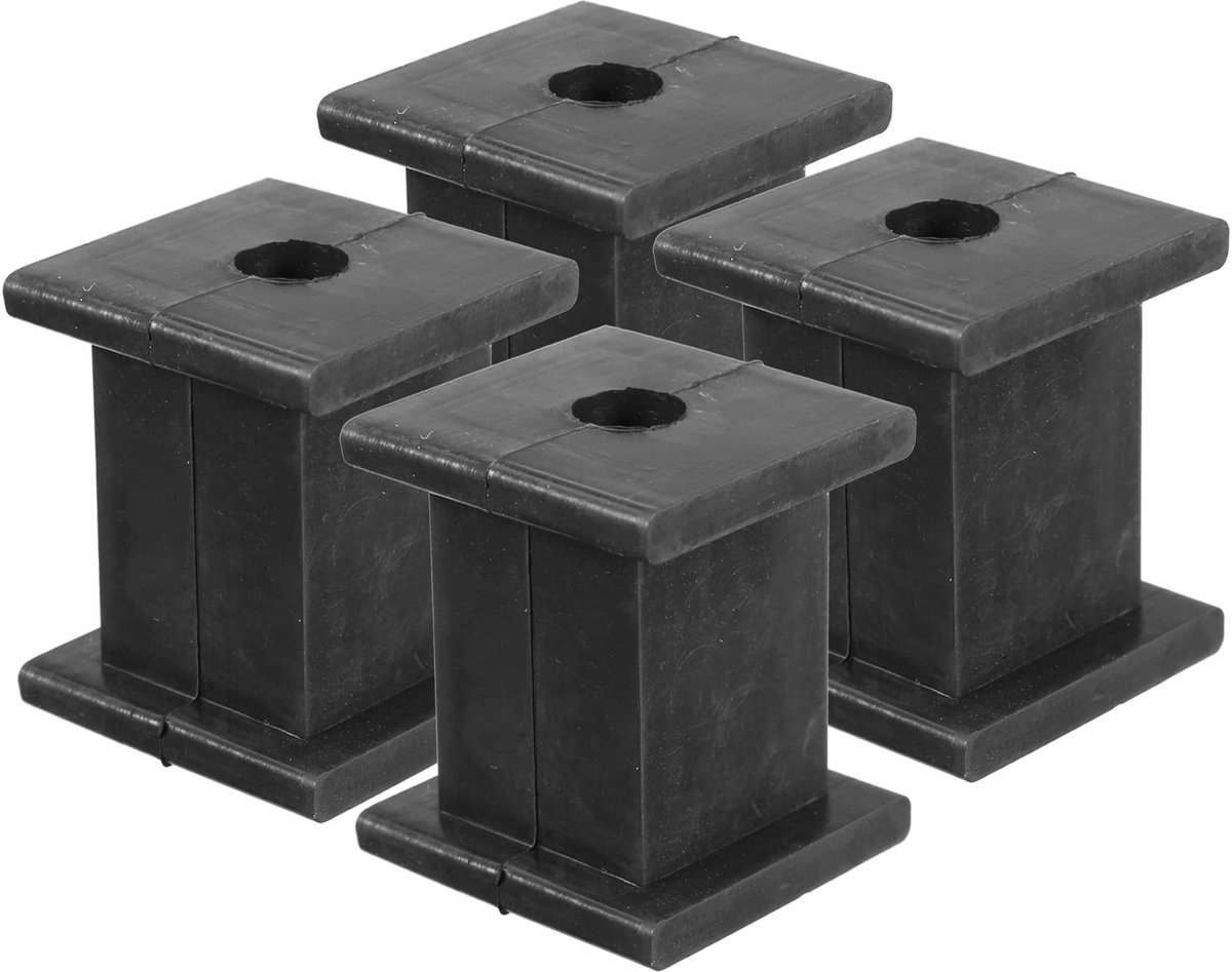 Dailygoods- Demper Ophangrubber Universeel - Montagebeugel - Set van 4 - Hoogwaardig Rubber - Instelbare Geluidsdemperisolatie - Bestand tegen Hoge Temperatuur - Uitlaatophangrubber