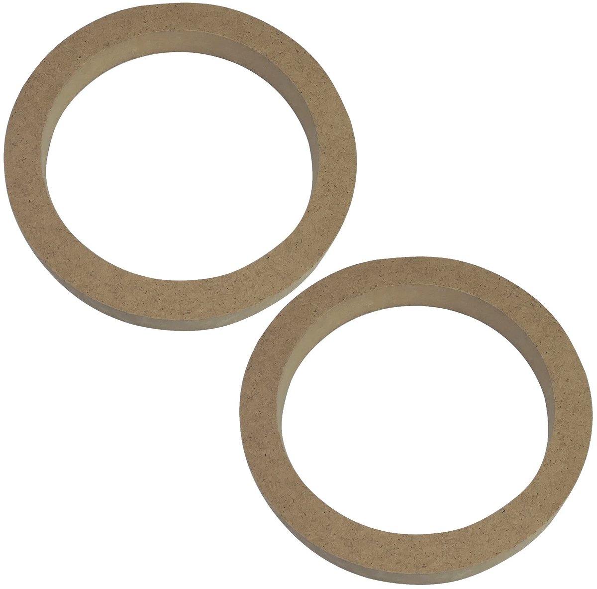 Dailygoods - Set van 2 Universele Luidsprekeradapters - Steunen voor Geluidssystemen - Ø130mm - Ø150xØ118x18mm - Ideaal voor Auto en Voertuigen
