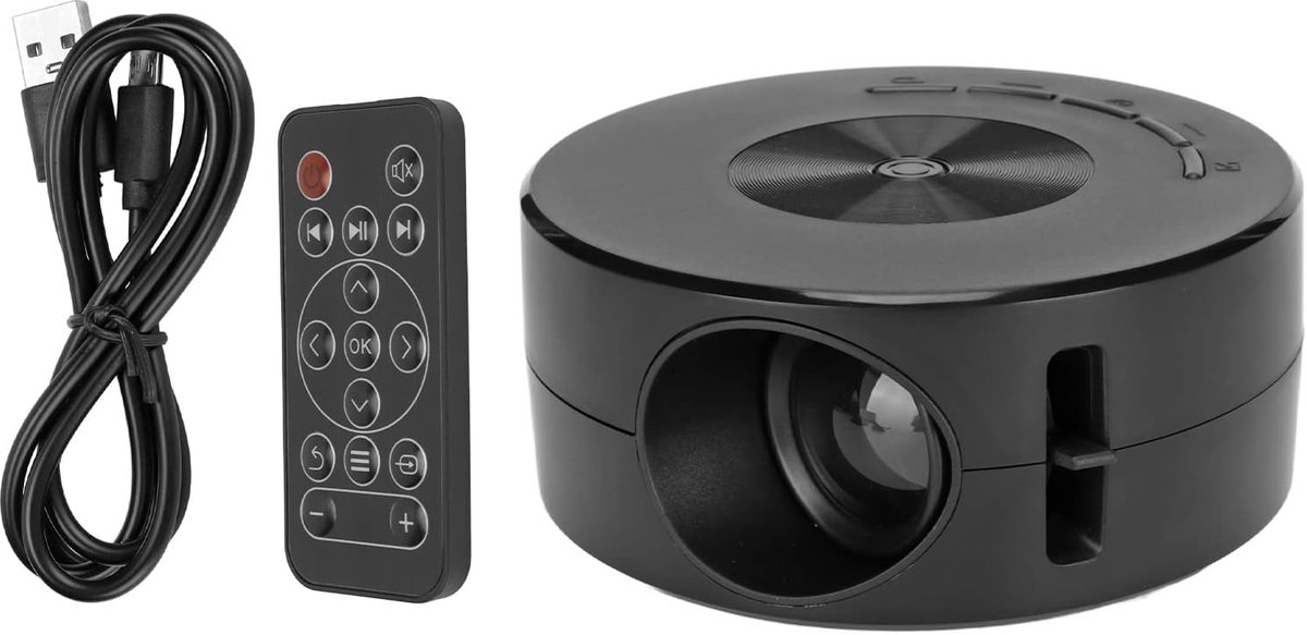 Mini LED Projector - Draagbare Beamer - Thuisbioscoop Creëren - Spiegelfunctie Telefoon - 100 Inch Formaat - Wit