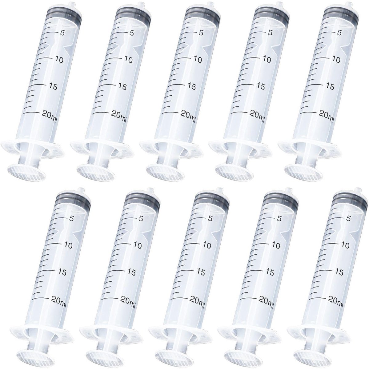 Dailygoods- Kunststof Spuit 10 Stuks - Doseerspuit - 20 ml